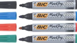 Märkpenna BIC 2000, 4 färger, permanent