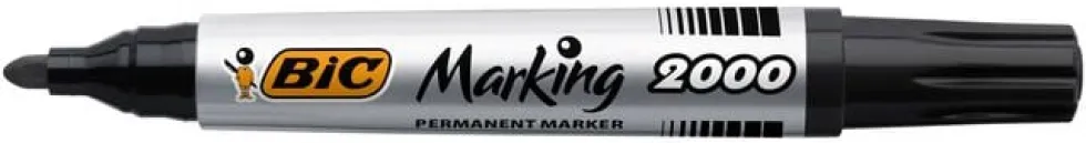 Märkpenna BIC 2000 Svart, permanent, konisk