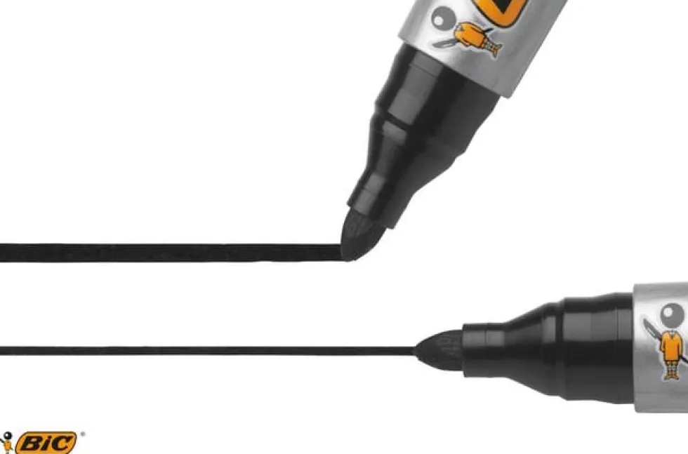 Märkpenna BIC 2000 Svart, permanent, konisk