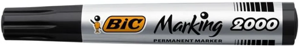 Märkpenna BIC 2000 Svart, permanent, konisk