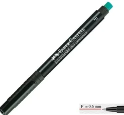 Märkpenna Faber Castell Svart, fine, 10st