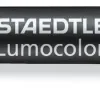 Märkpenna LUMOCOLOR DUO perm. F M svart