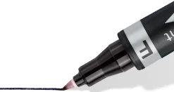 Märkpenna LUMOCOLOR DUO perm. F M svart