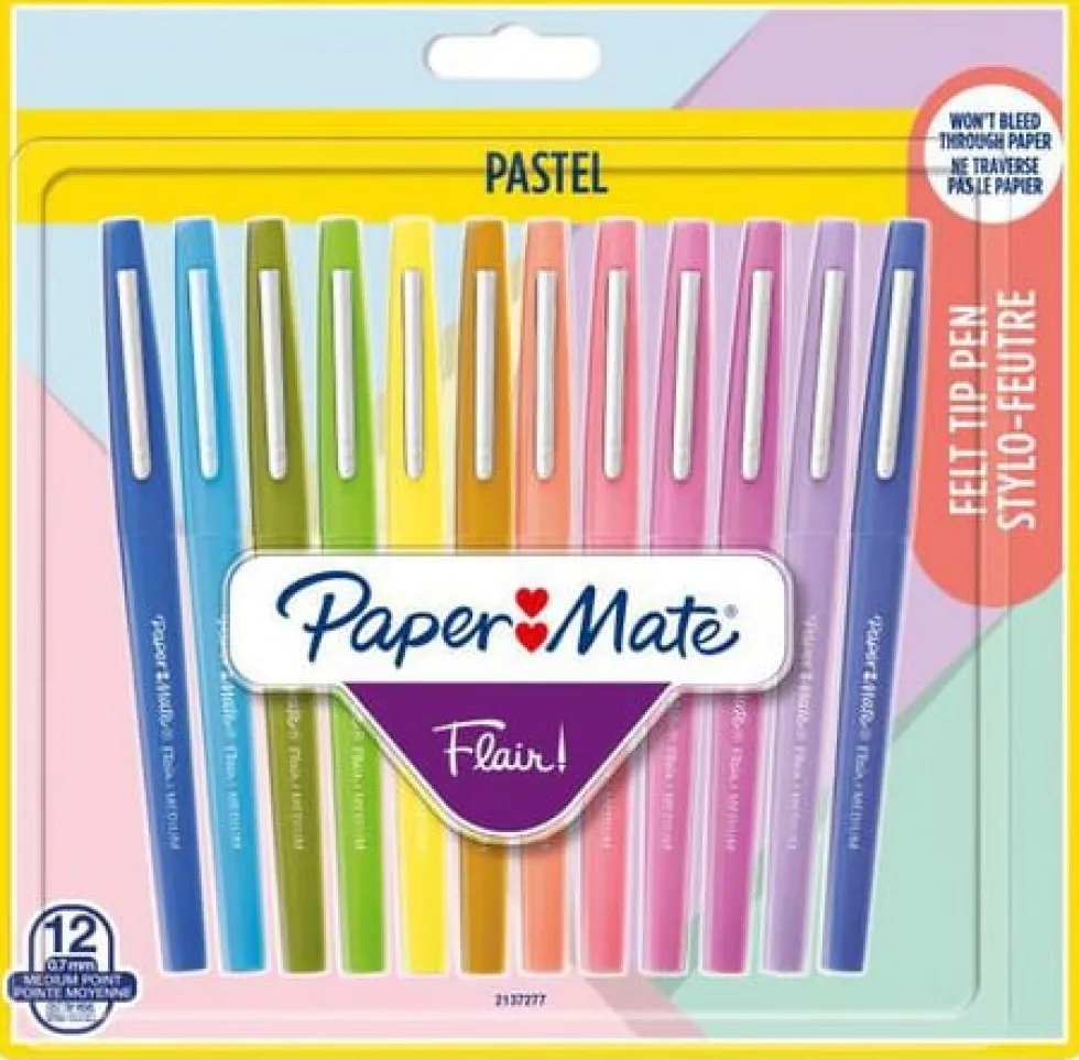 Märkpenna PAPERMATE Flair pastell 12/fp
