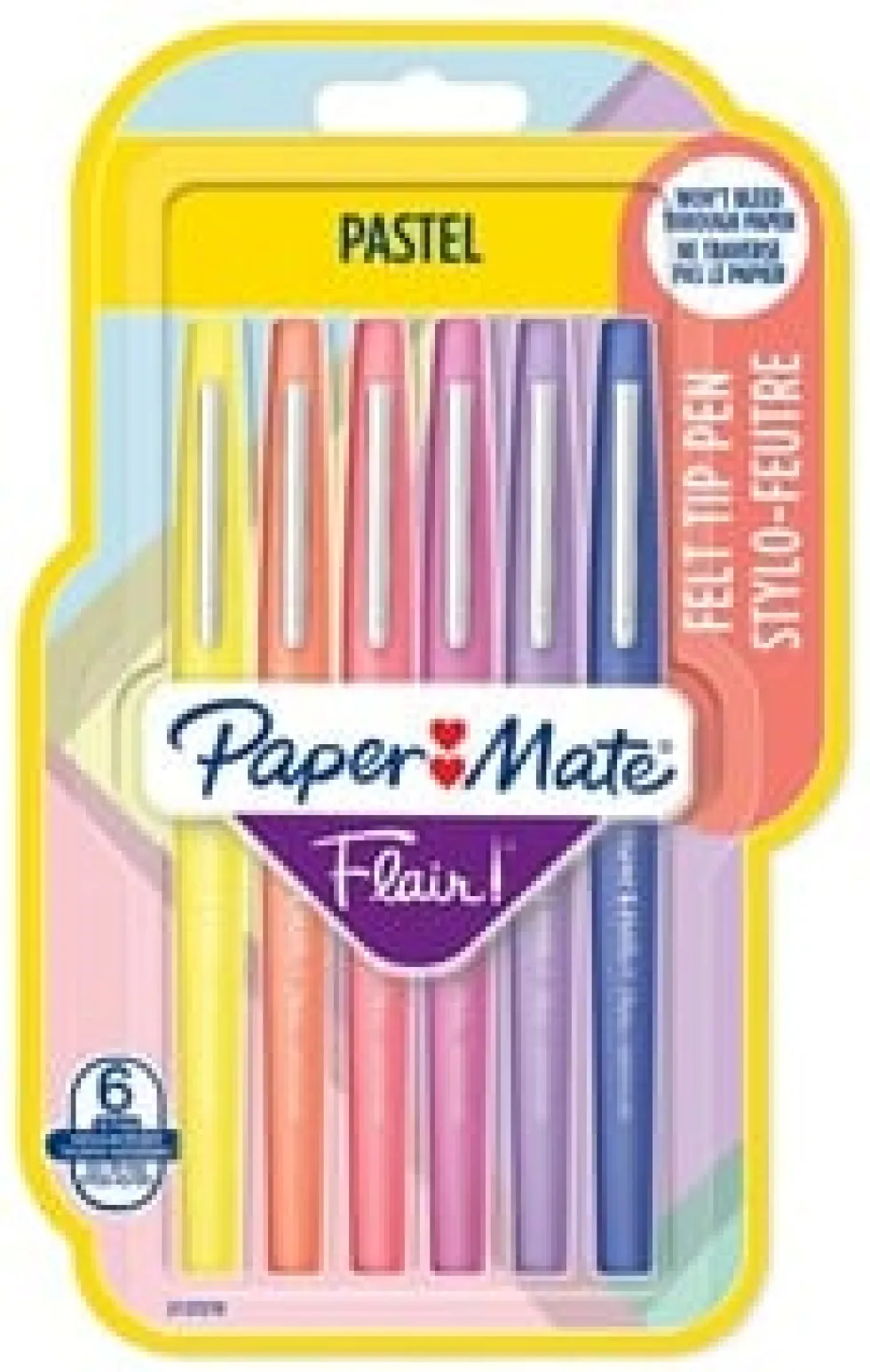 Märkpenna PAPERMATE Flair pastell 6/fp
