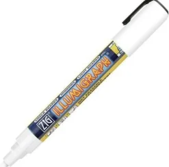 Märkpenna ZIG Illumigraph B 6mm vit