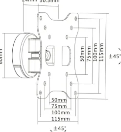 Multibrackets Flexarm M VESA Full-Motion I 50 75 100 - Konsol
