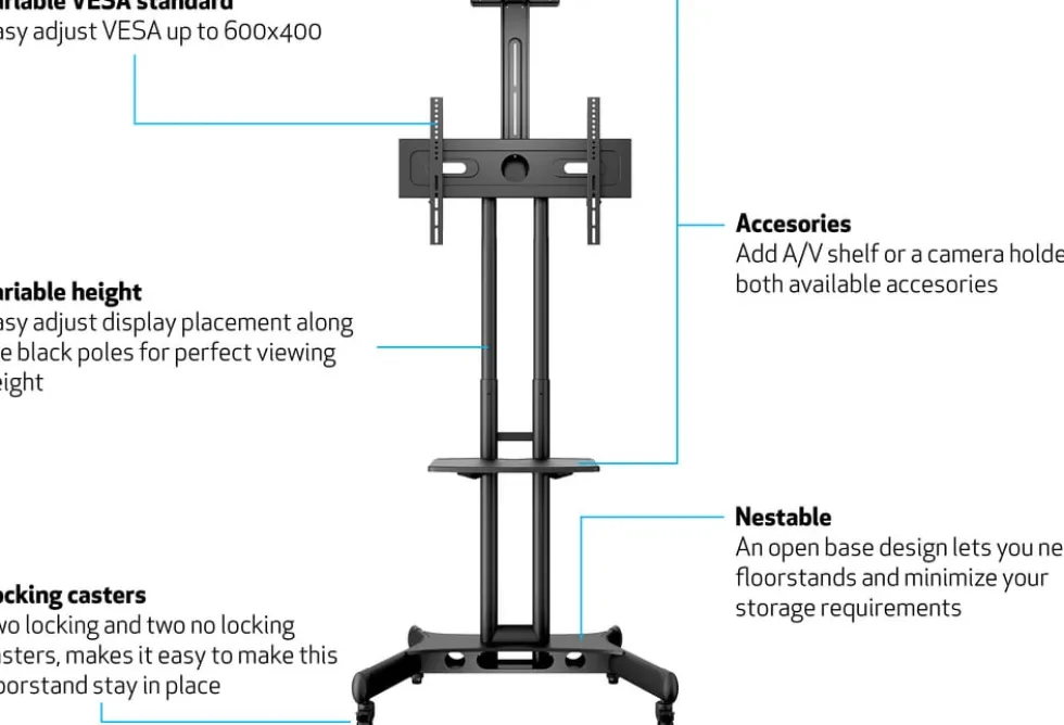 Multibrackets M Public Floorstand Basic - Ställ - för
