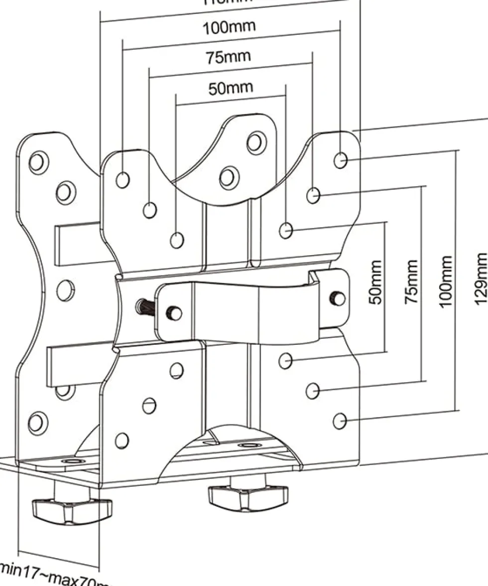 Multibrackets M Thin Client Holder - Monteringssats (hållare,