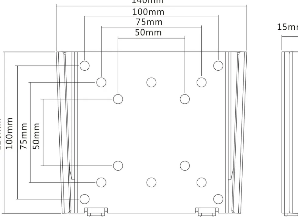 Multibrackets M VESA Wallmount I - Monteringssats (väggfäste)