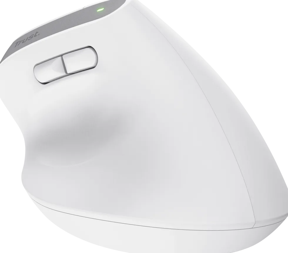 Mus Ergonomisk TRUST Bayo+ Trådlös vit