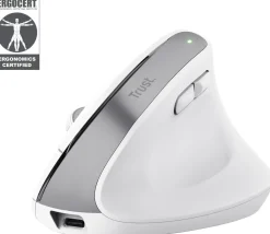 Mus Ergonomisk TRUST Bayo+ Trådlös vit