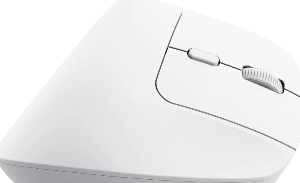 Mus Ergonomisk TRUST Bayo+ Trådlös vit