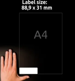 Namnskylt AVERY 88,9x31mm 320/fp