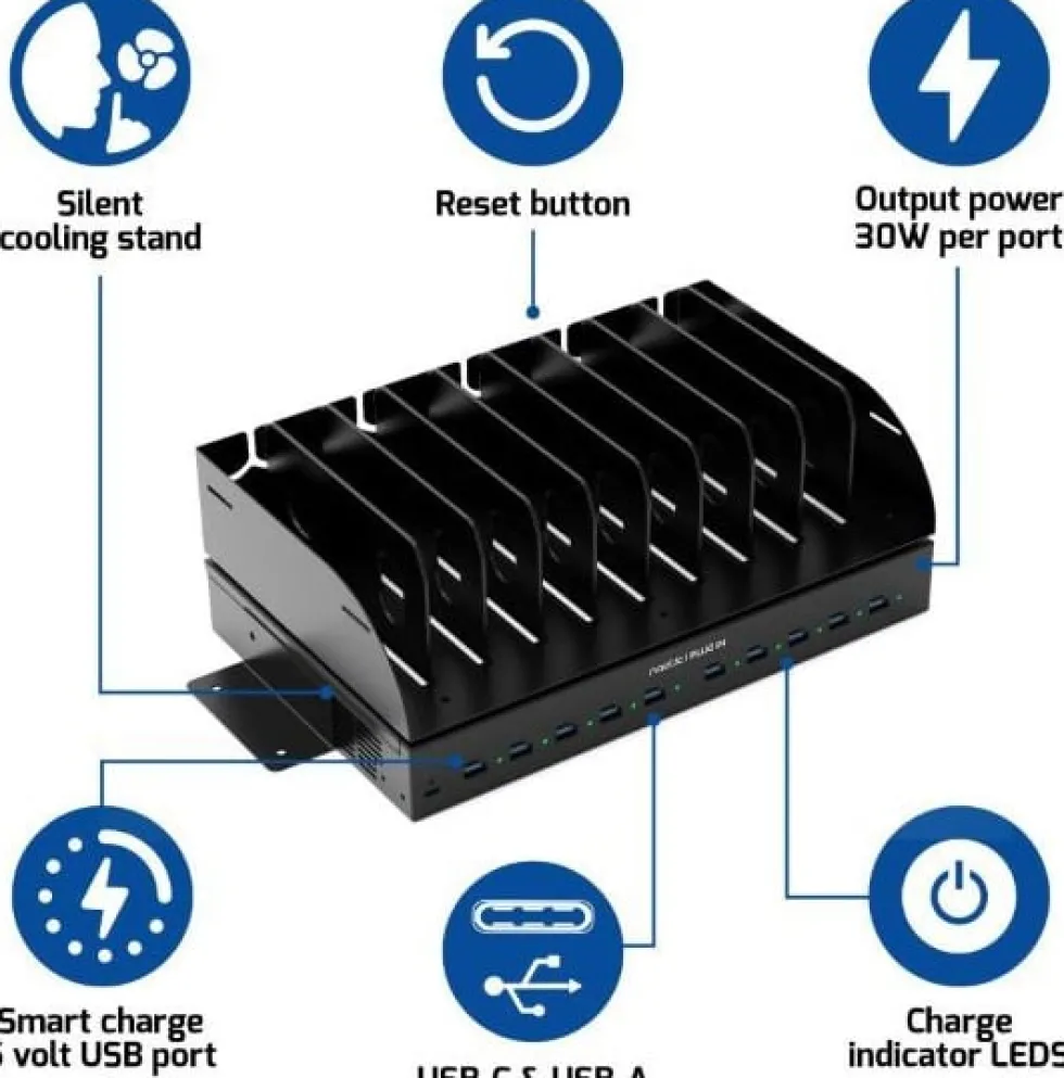 Naotic Plug In - Laddningsstation - 30 Watt - 2.5 A - PD