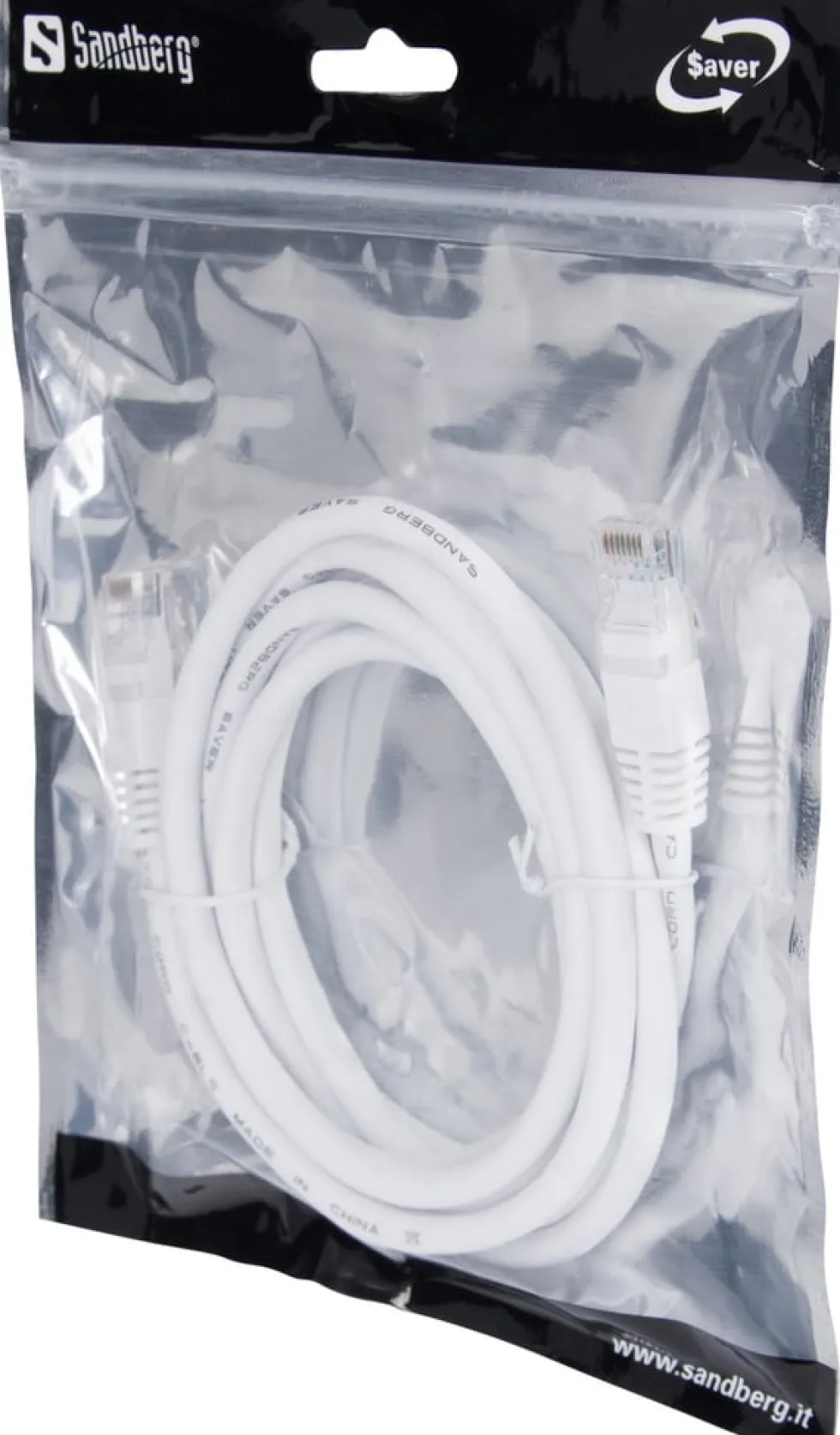 Network Cat 6 Cable SAVER, White (2m)