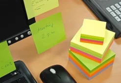 Notes INFO NOTES kub 50x50mm neon