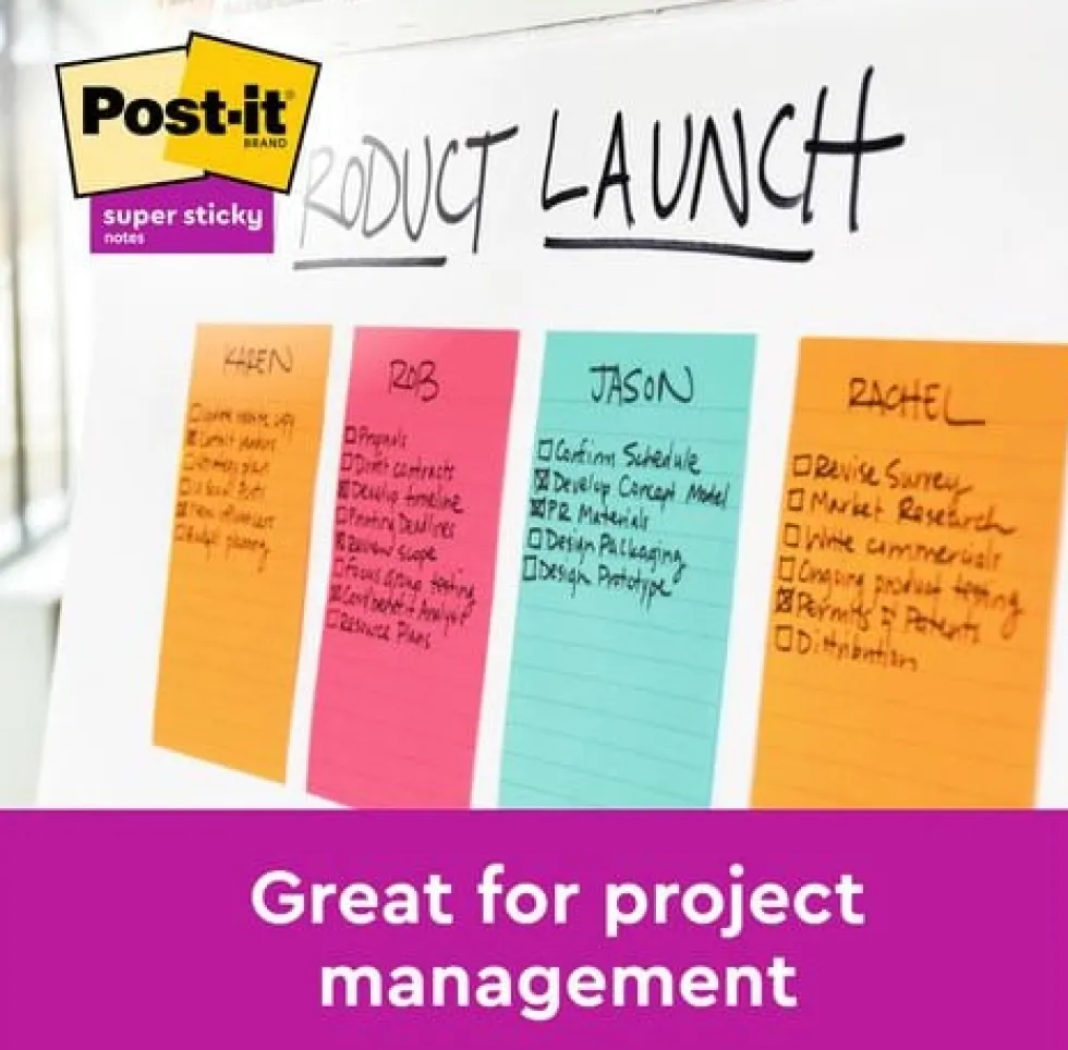 Notes POST-IT linjerat 102x152mm gul