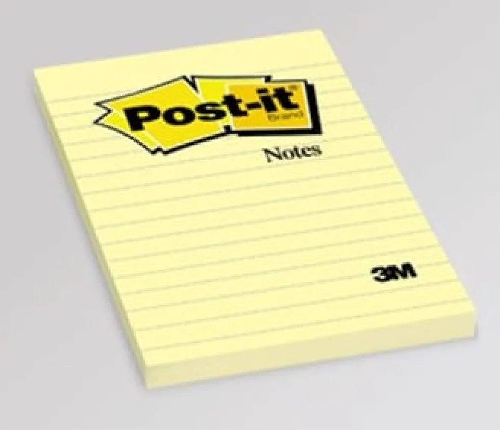 Notes POST-IT linjerat 102x152mm gul
