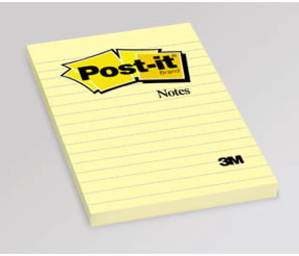 Notes POST-IT linjerat 102x152mm gul
