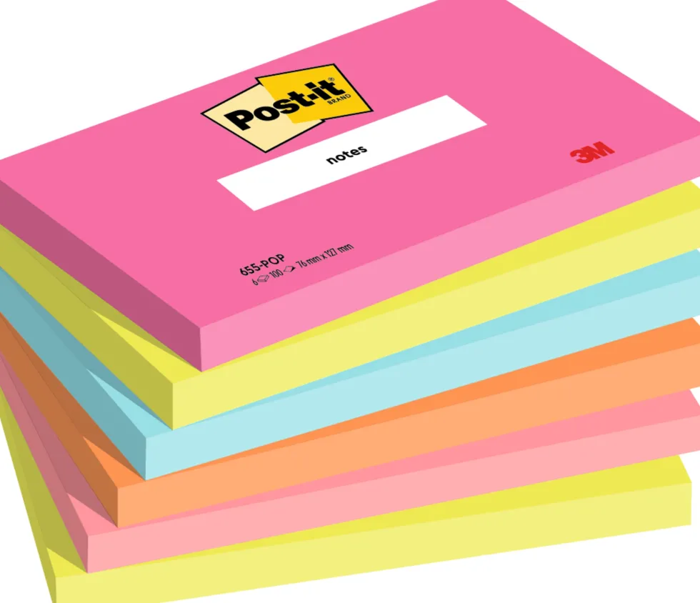 Notes POST-IT Pop 76x127mm 6/fp