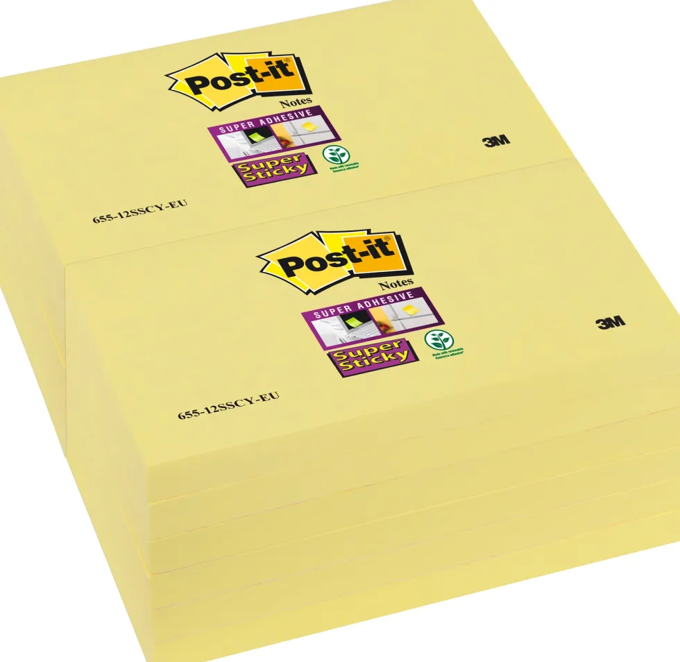 Notes POST-IT SS 76x127mm gul