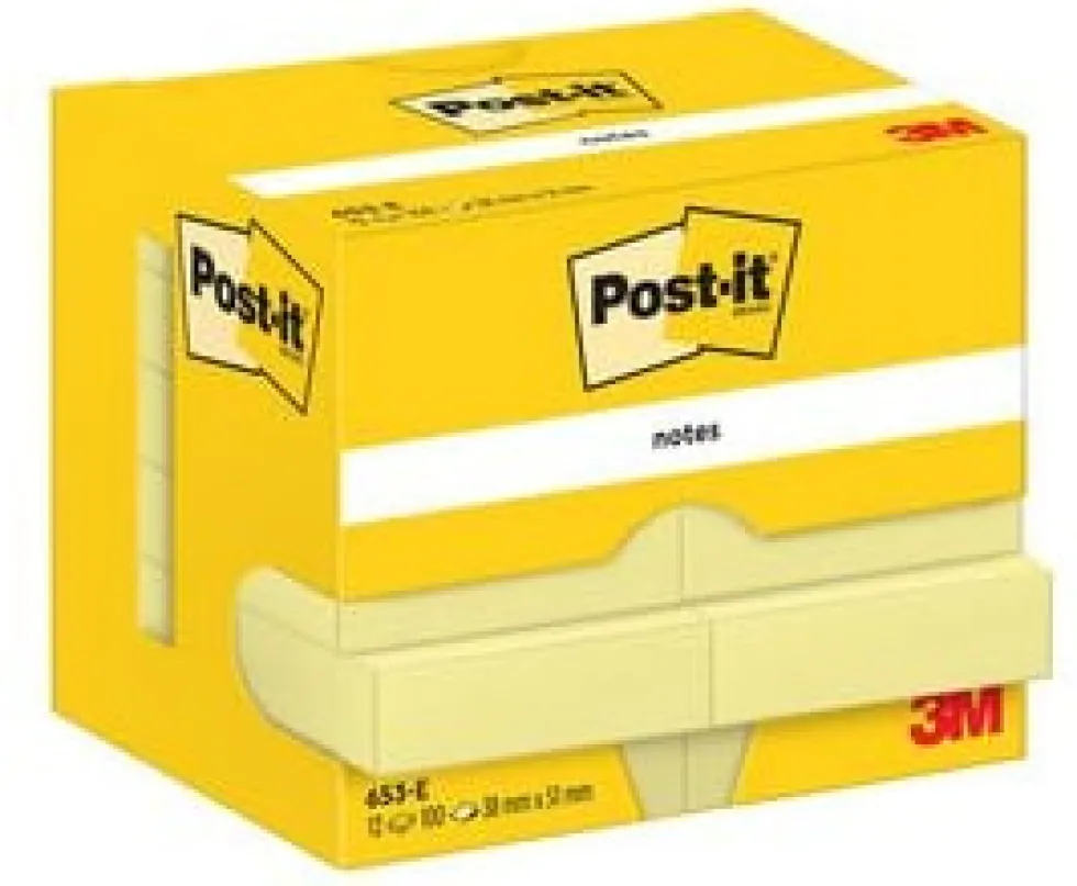 Notes POST-IT 38x51mm gul