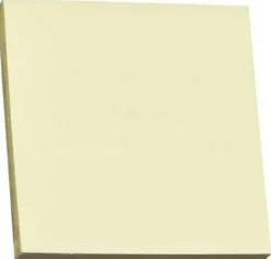 Notes STANDARD 76x76mm gul 100bl