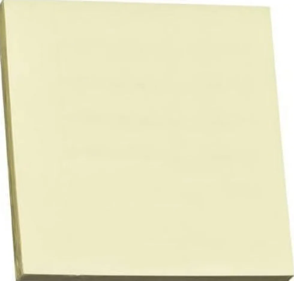 Notes STANDARD 76x76mm gul 100bl