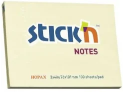 Notes STICK`N 76x102mm gul