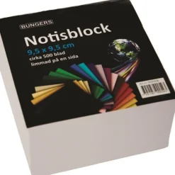 Notisblock limmad 95x95mm vit
