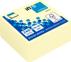 Notiskub Mini 50x50mm gul
