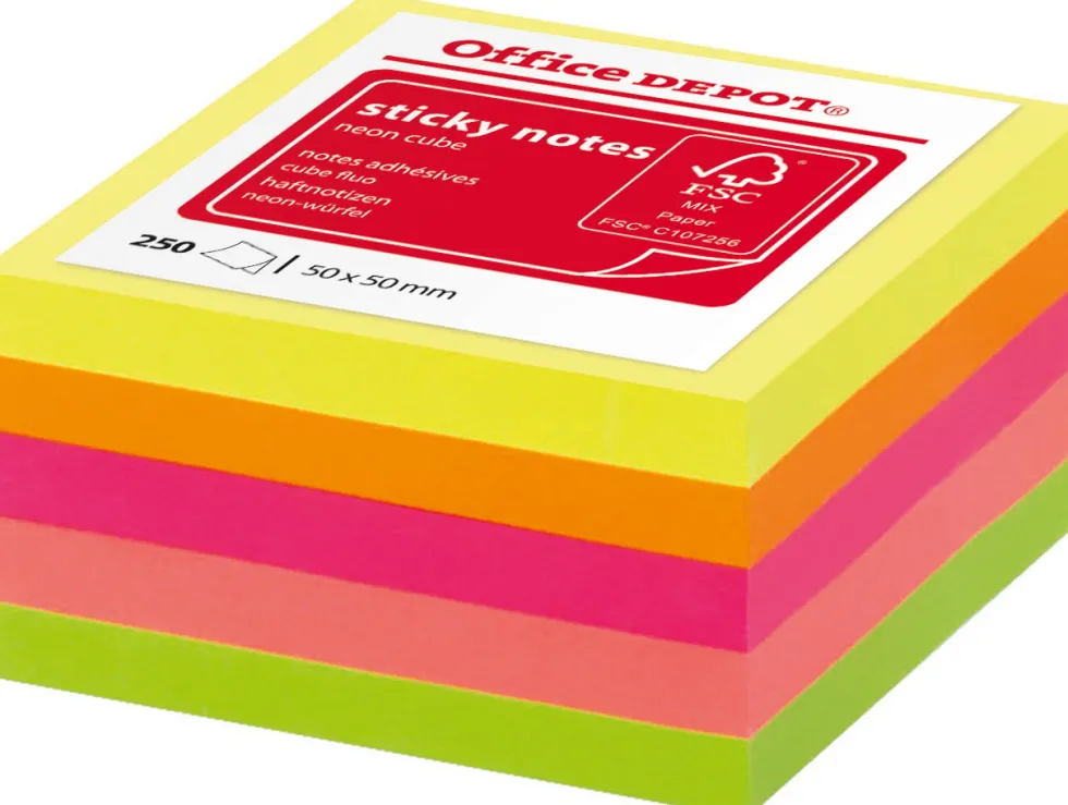 Notiskub Mini 50x50mm neon