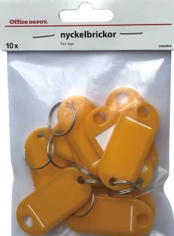 Nyckelhållare 50x22mm gul