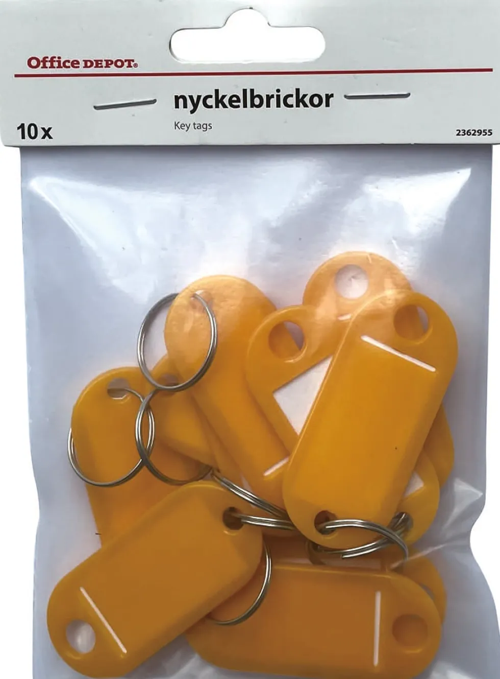 Nyckelhållare 50x22mm gul