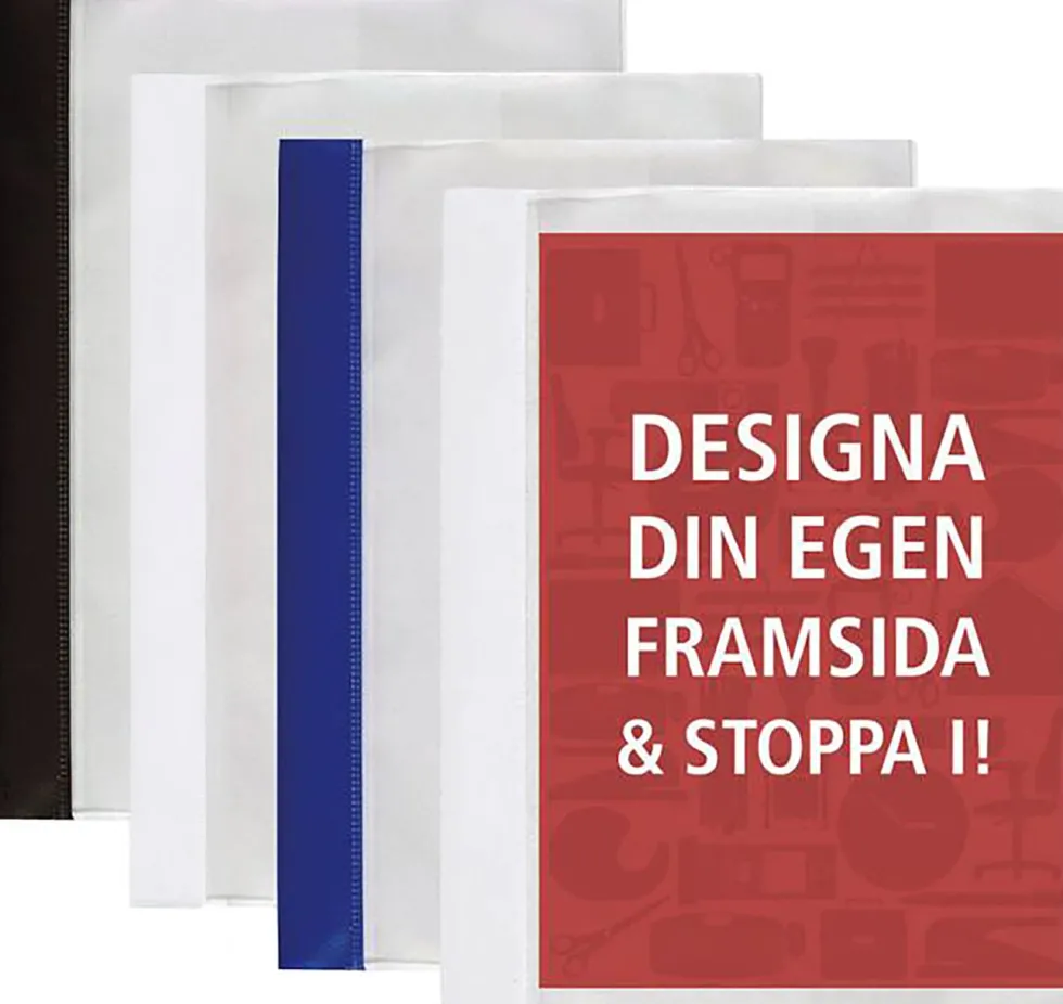 Offertmapp A4+ Vit, med ficka, 25st