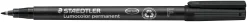 OH-Penna Staedtler Lumocolor Svart, fine, permanent, 10st