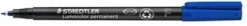 OH-Penna Staedtler Lumocolor Blå, fine, permanent, 10st
