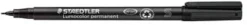 OH-Penna Staedtler Lumocolor Svart, sf, permanent, 10st