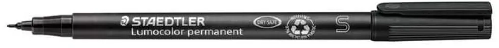 OH-Penna Staedtler Lumocolor Svart, sf, permanent, 10st