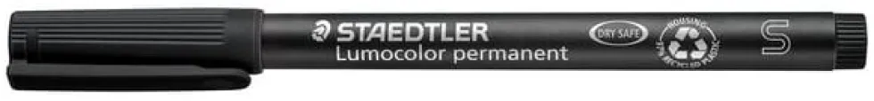 OH-Penna Staedtler Lumocolor Svart, sf, permanent, 10st