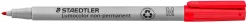 OH-Penna Staedtler Lumocolor Röd, medium, vattenlöslig, 10st