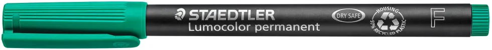 OH-Penna Staedtler Lumocolor Grön, fine, permanent, 10st