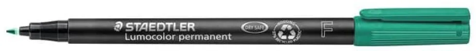 OH-Penna Staedtler Lumocolor Grön, fine, permanent, 10st