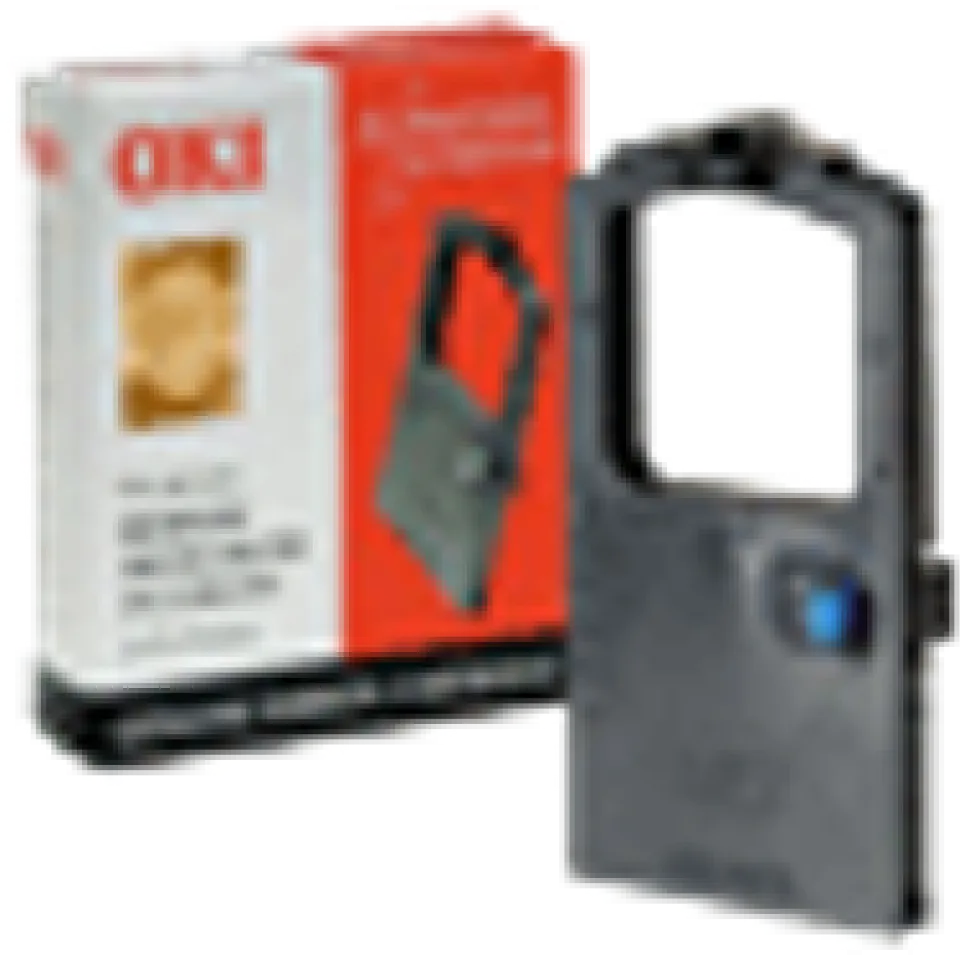 OKI - 1 - svart - färgband - för Microline