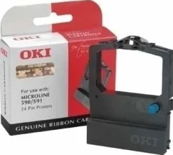 OKI - 1 - svart - färgband - för Microline