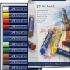 Oljepastellkrita Faber-Castell, 12 färger