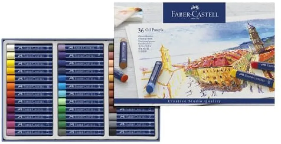 Oljepastellkrita Faber-Castell, 36 färger