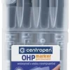 Overheadpenna Ergo permanent, medium, 4-pack