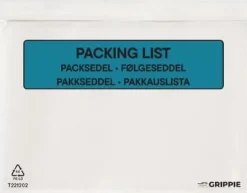 Packsedelskuvert C5 med tryck 1000/fp